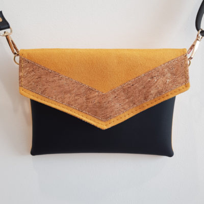 La pochette Florence jaune et noire